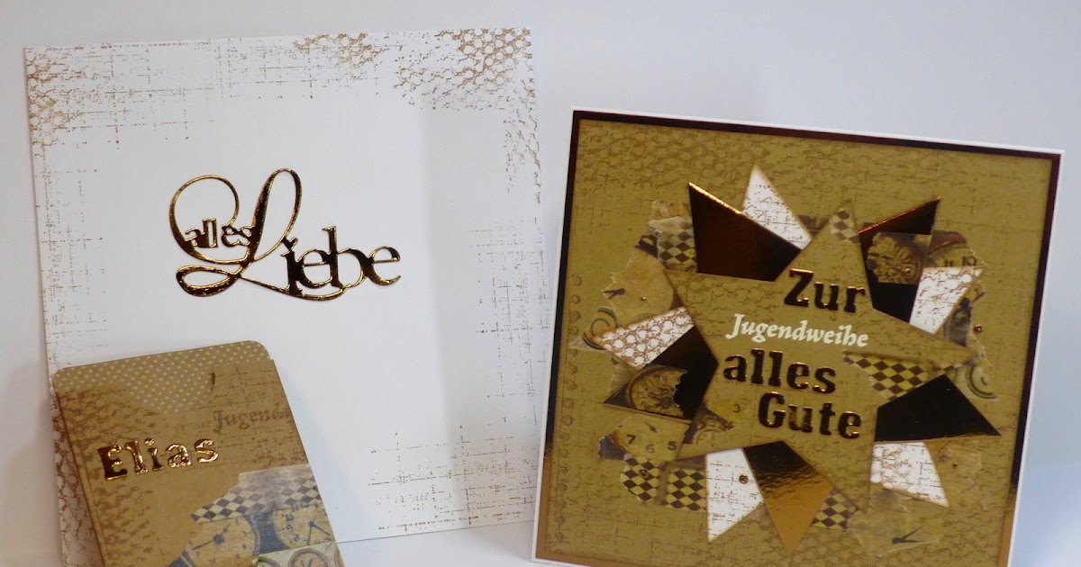 Simones Karten-Ecke: Karte zur Jugendweihe / Card for a Youth Dedication