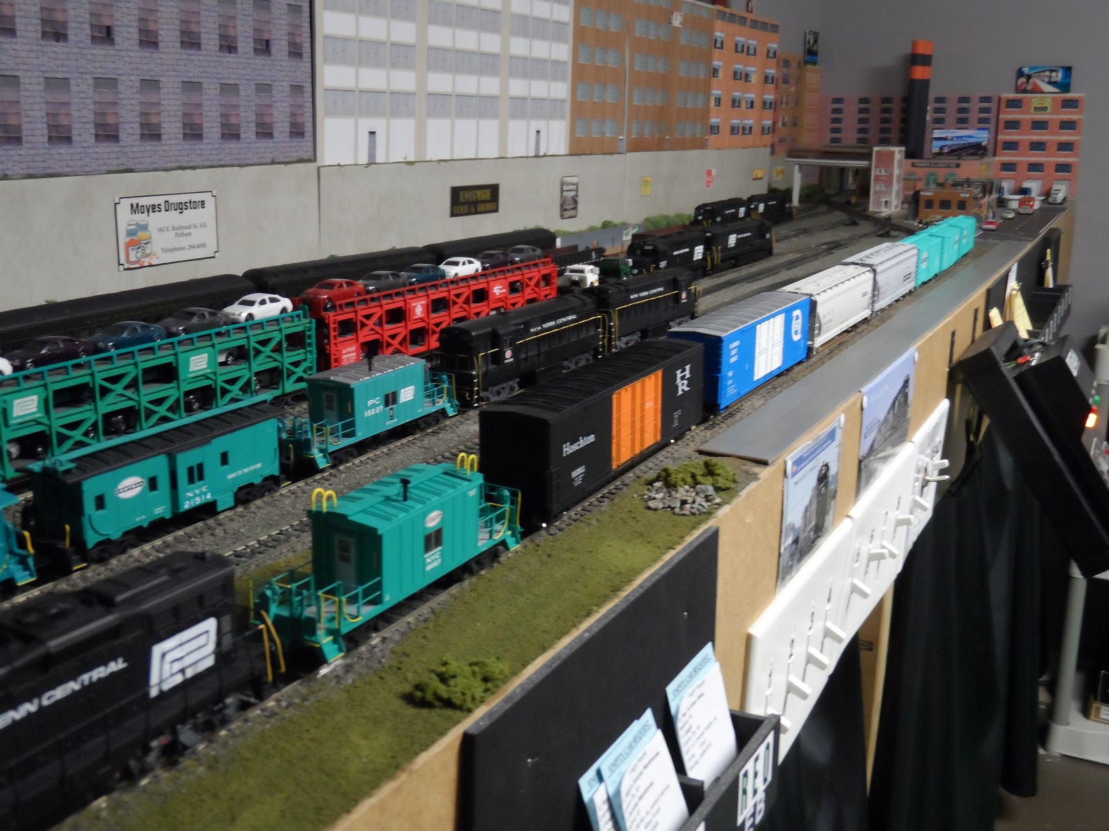 New York Central Train Layout Car Cards & Waybills on the N.Y.C.T.L