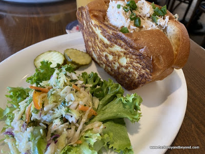 Dungeness crab roll at Eagle Cafe at Pier 39 in San Francisco