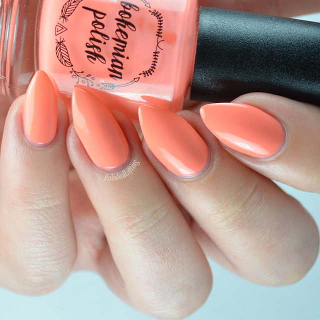 orange neon nail polish
