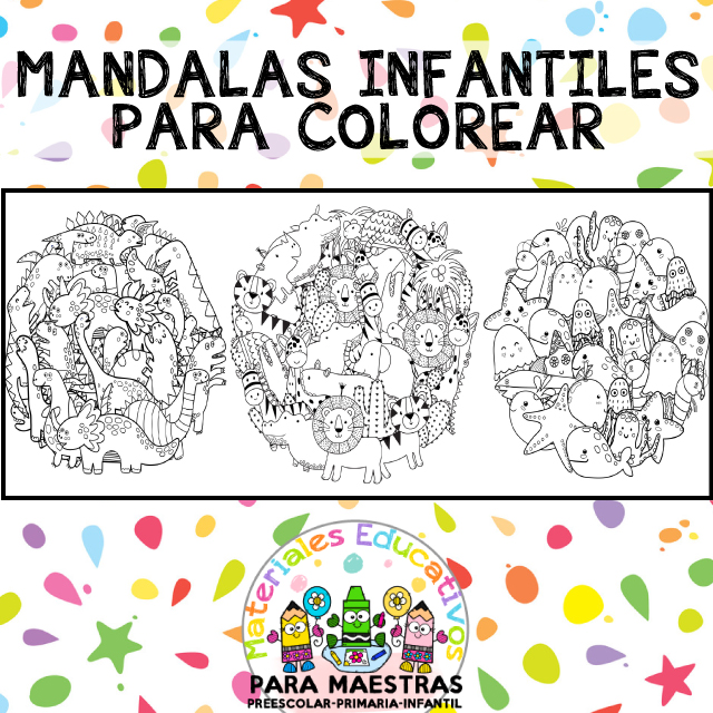 Mandalas para Colorear. Descargar Mandalas para Niños en PDF