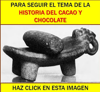 Piedra de moler cacao maya.