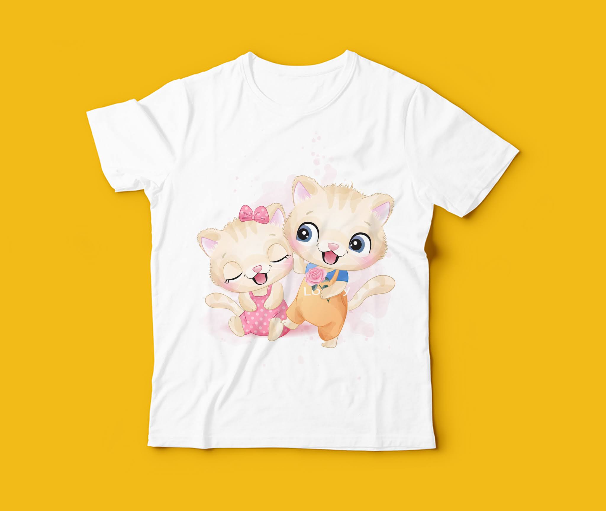 Vector designs of the highest quality for printing on kids' t-shirts, gorgeous 3D cartoon shapes