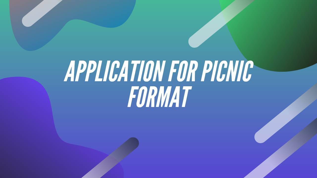 Write an application to your principal seeking permission for a school