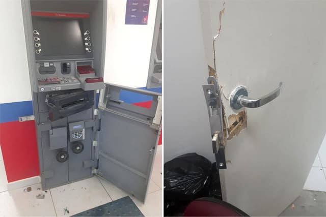 Homem é preso e adolescente apreendido após tentativa de furto a caixa eletrônico em Malhada