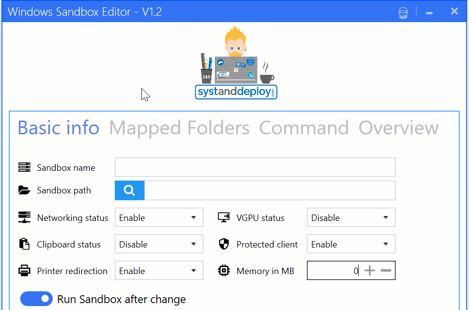 Windows Sandbox Editor: a quick way to create or load Sandbox files ...