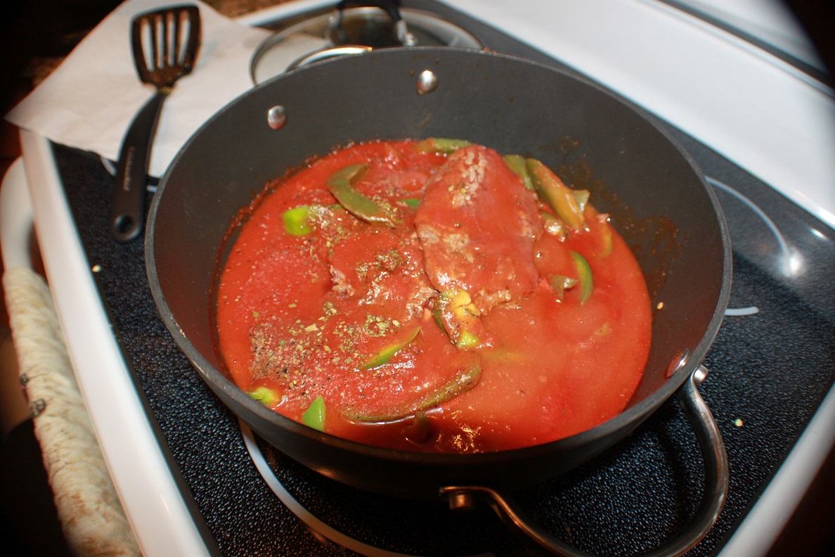 Cube Steaks with Peppers and Sauce What's Cookin' Italian Style Cuisine