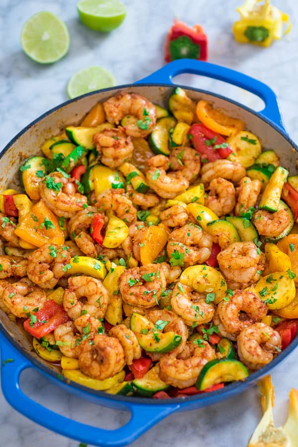 Easy Shrimp and Vegetable Skillet Aimer La Cuisine