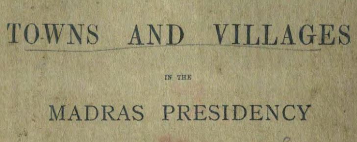 List of Towns and Villages in Madras Presidency 1888 Kistna Leading