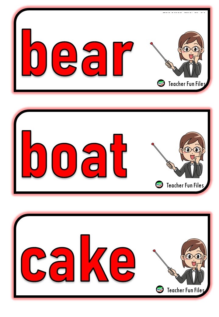 Teacher Fun Files: Common English Words | Flashcards