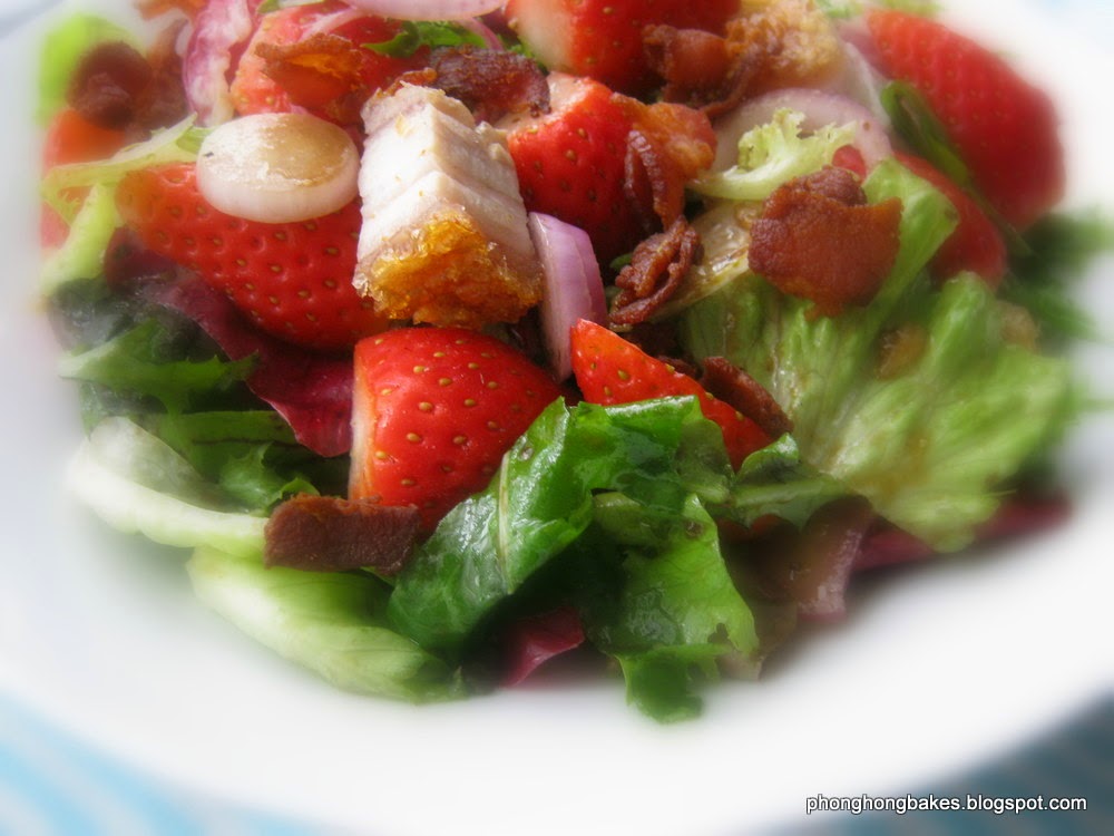 PH the Malaysian Carnivore Strawberry Salad with Balsamic Vinaigrette