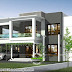 3376 sq-ft 5 bedroom modern flat roof style house