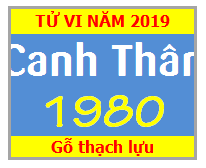 Tử Vi Tuổi Canh Thân 1980 Năm 2019 Nam Mạng - Nữ Mạng