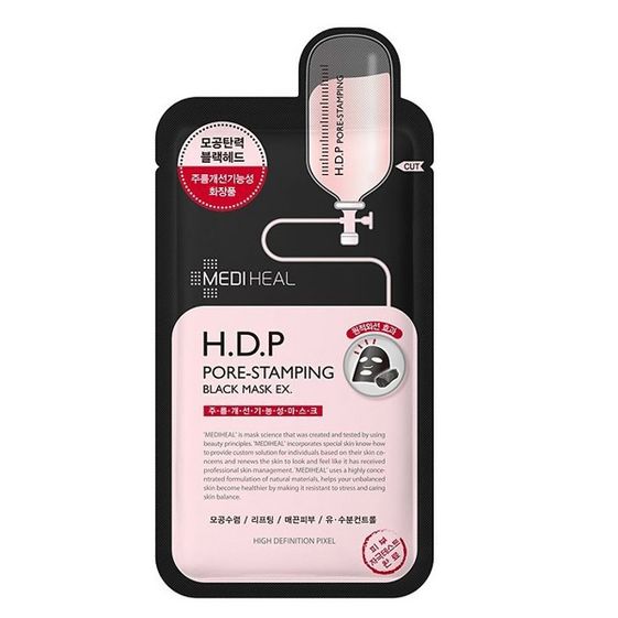 MẶT NẠ THAN HOẠT TÍNH LOẠI BỎ BÃ NHỜN VÀ LÀM MỊN DA H.D.P PORE-STAMPING BLACK MASK 25ML – MEDIHEAL