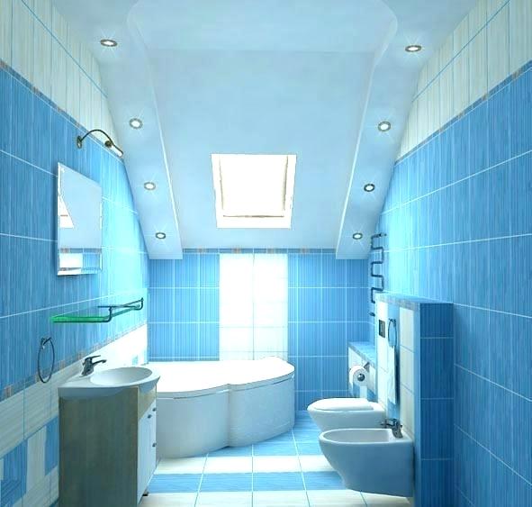 ห้องน้ำสีฟ้า
