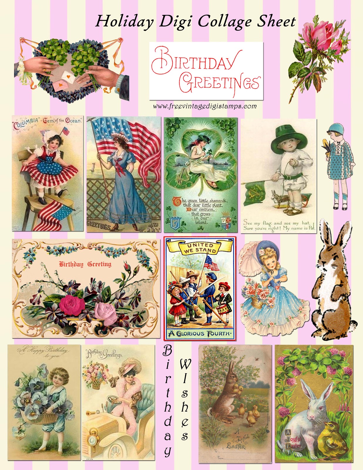 FREE ViNTaGE DiGiTaL STaMPS Free Vintage Printable Holiday Collage  FREE ViNTaGE DiGiTaL STaMPS Free Vintage Printable Holiday Collage