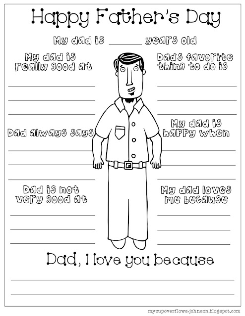 free father's day coloring pages and worksheets for kids