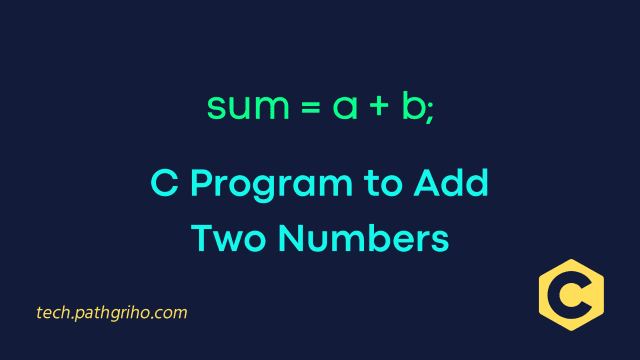 C Program to Add Two Numbers
