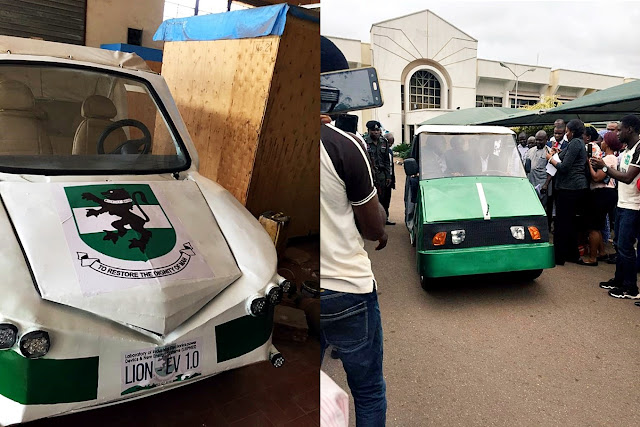 See Amazing Photos Of The UNN's First Electric Car In Nigeria