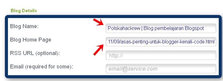 Web site “joomla!”. Rss url что это в контакте. Detail blog. Import php. Pinging перевод.