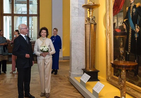 Crown Princess Victoria wore Rodebjer Nera pink suit. Princess Victoria wore a new blazer and trousers by Rodebjer. Queen Silvia