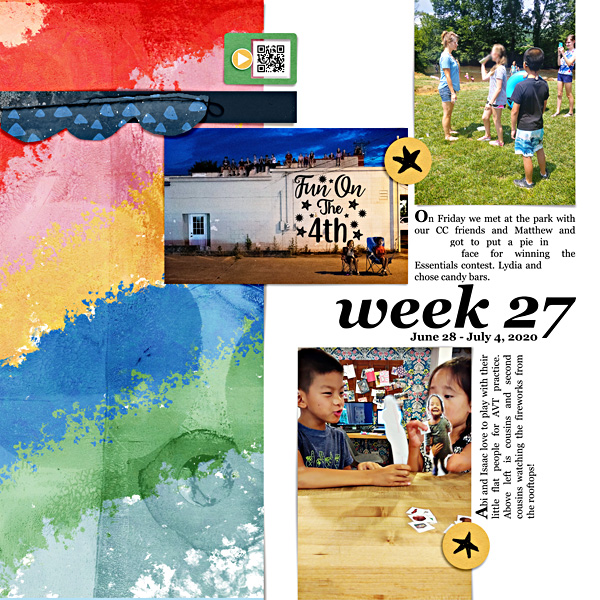 Week 27 {left} - Digital Scrapbook Page by Liz