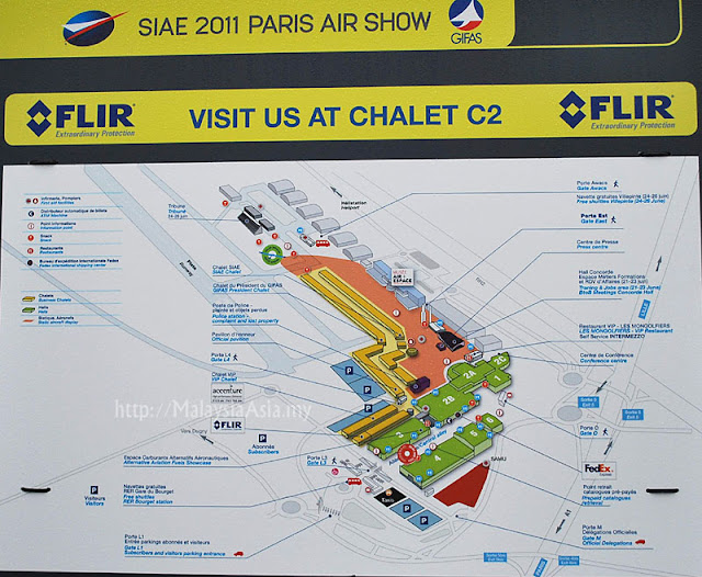 Map of Paris Air Show