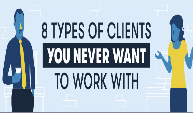 8 Types of Clients to Avoid at All Costs #infographic