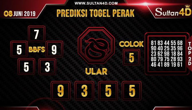 PREDIKSI TOGEL PERAK SULTAN4D 14 JUNI 2019