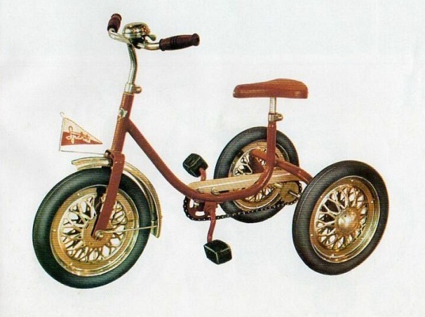 Велосипеды СССР: Детский велосипед “Спарите”.
