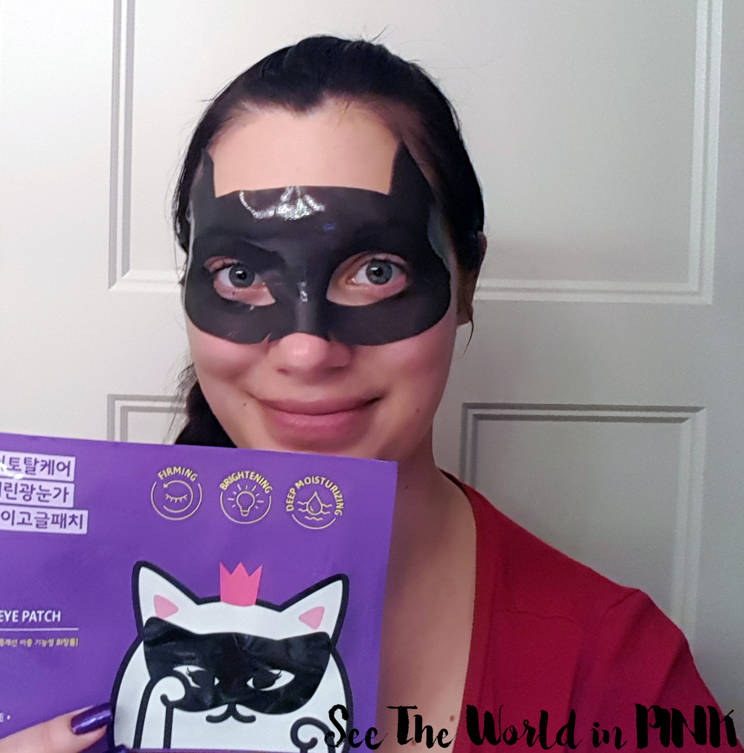 Mask Wednesday - Etude House Black Hydrogel Eye Patch (Look Like A Kitty Mask!) Try-on and Review! 