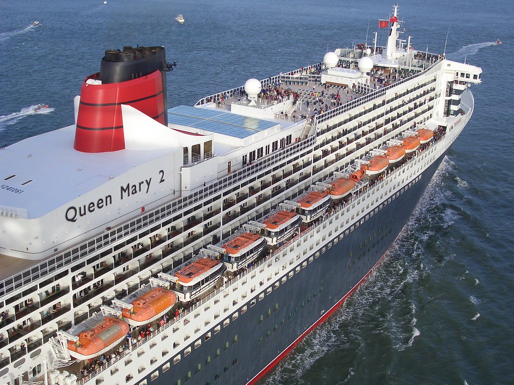 Queen Mary 2 Departs New York On 113 Day World Cruise