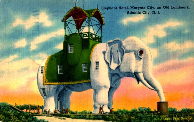 Elephant Hotel: The Prime Example of Novelty Architecture ~ Vintage