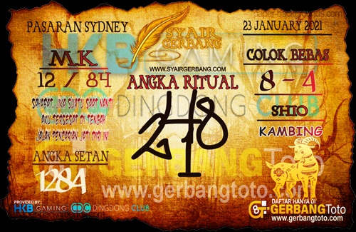 Forum Kode Syair Sydney 23 Januari 2021 Syair Togel
