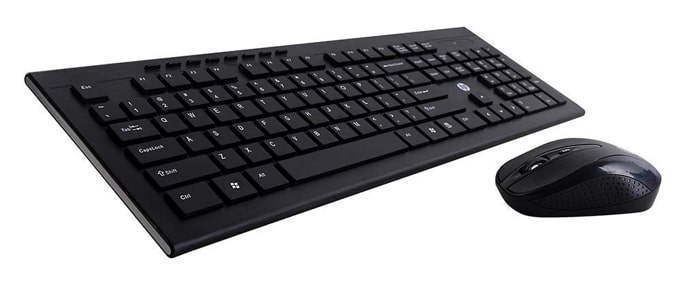 HP 4SC12PA wireless keyboard and mouse combo.