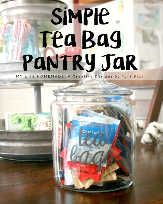 Simple Tea Bag Pantry Jar