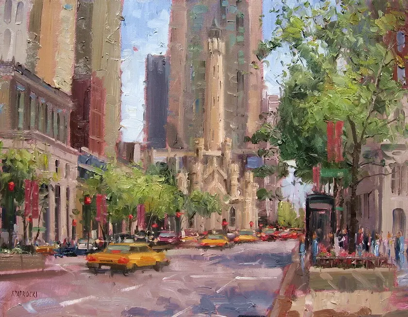 Eugene Paprocki 1971 ~ American painter | The impressionist city Eugene Paprocki 1971 ~ American painter | The impressionist city