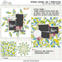 Template : Spring Leaves 02 by Akizo Designs