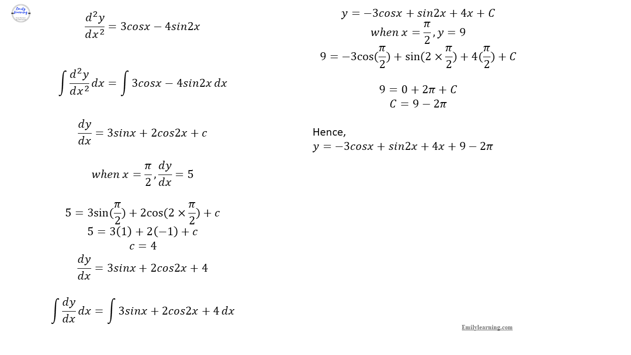 Add Math Specimen Paper 1 Question 6 on integration