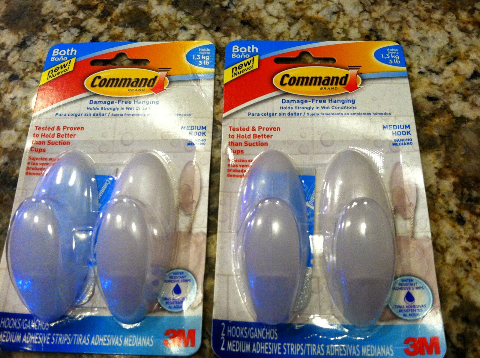 HOME FOOD GARDEN Command Hooks in the Shower