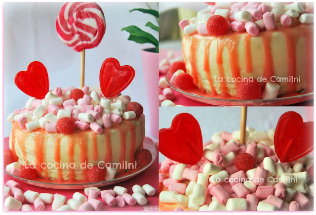 Drip Cake de chocolate blanco (La cocina de Camilni)