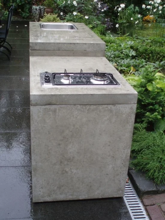 meja dapur cor dengan beton ekspos gambar inspiratif meja dapur cor dengan beton ekspos