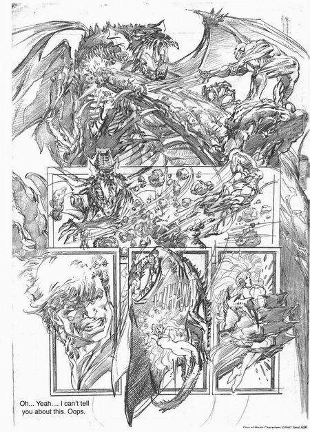 Sample page 3 of Neal Adams 2007 Sketchbook Convention Exclusive