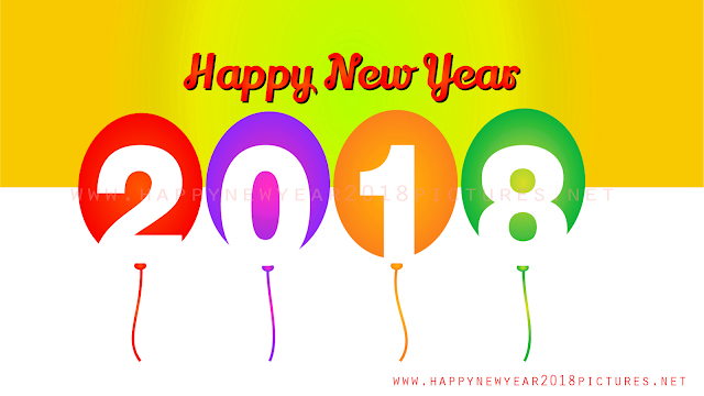 Happy new year 2018 free vector art download 