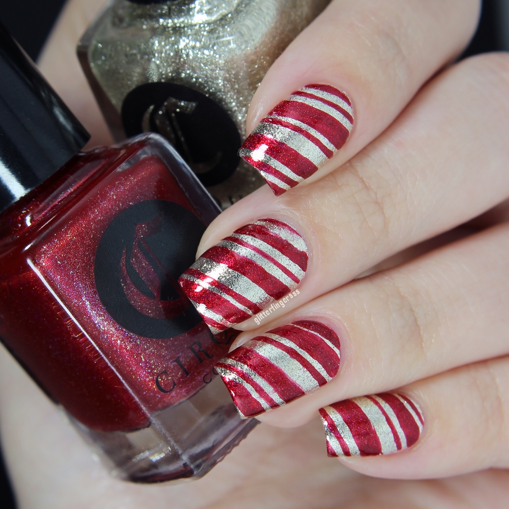4 Festive Nail Art with Cirque Colors Nail Polishes Glitterfingersss