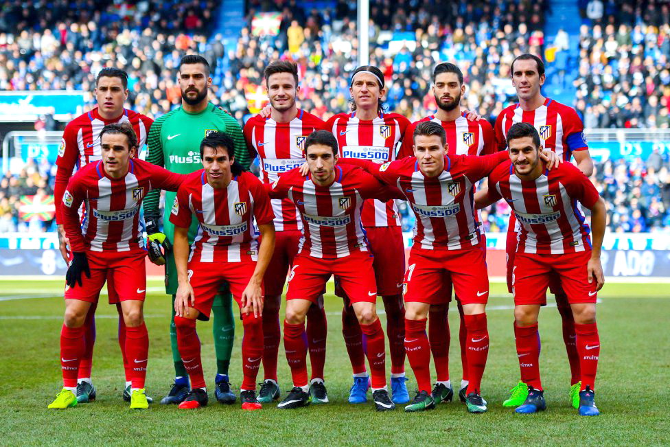 EQUIPOS DE FÚTBOL ATLÉTICO DE MADRID contra Alavés 28/01/2017 EQUIPOS DE FÚTBOL ATLÉTICO DE MADRID contra Alavés 28/01/2017