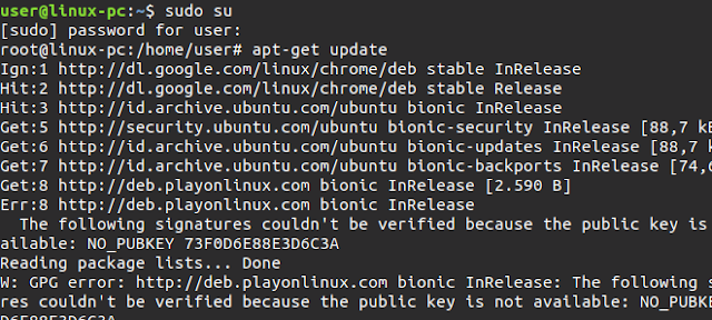 apt-get update linux