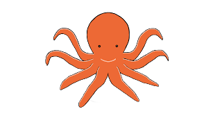 free Octopus image for kids projects