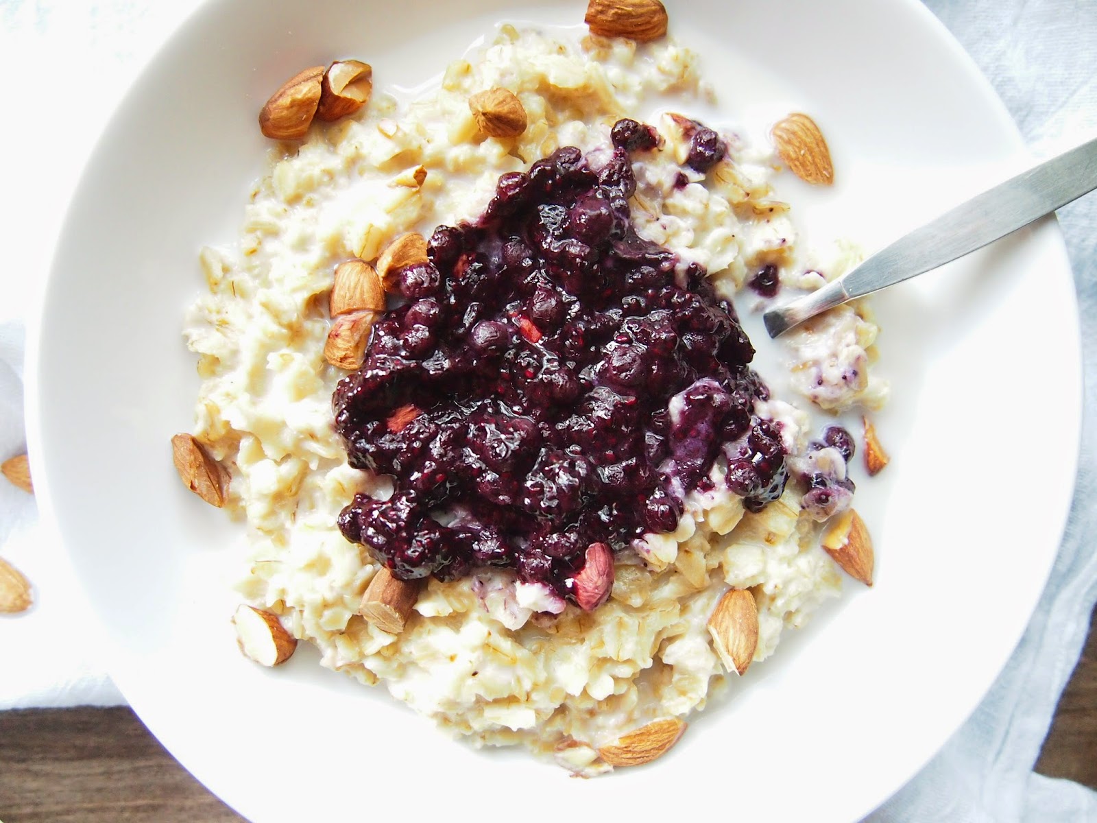 An Avocado A Day Healthy Fruit and Cream Oatmeal
