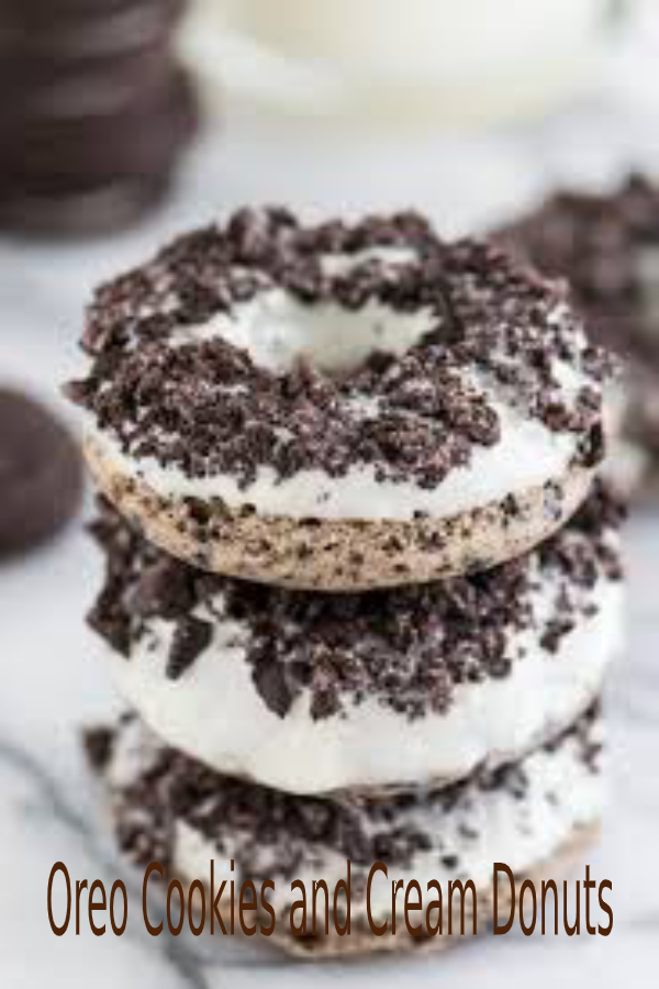 Oreo Cookies and Cream Donuts happy cook